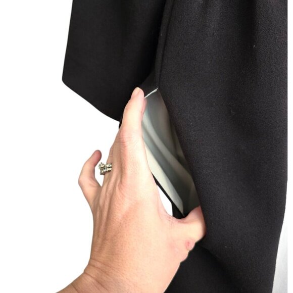 Kate Spade Tillie Cream & Black Color Block Sheath Dress With Pockets Sz 8 - Picture 8 of 12